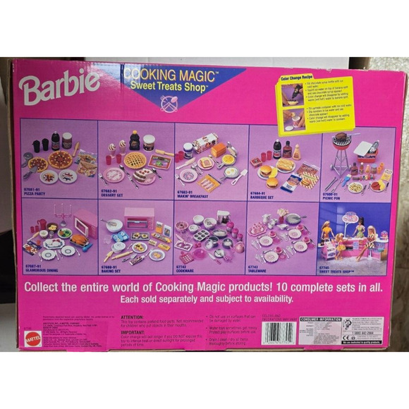 Barbie Sweet Treats Shop Cooking Color Change Magic Set 1998 NEW in Box - Picture 4 of 9